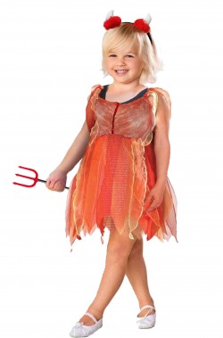 Costume Halloween Bambina Diavola Diavolessa Diavoletta