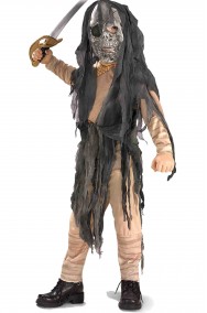 Costume Halloween Bambino Pirata fantasma della Luna Piena