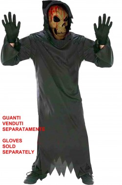 Vestito Halloween bambino 6 anni teschio della morte