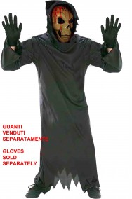 Vestito Halloween bambino 6 anni teschio della morte