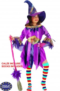 Vestito Halloween Bambina di qualita' superiore strega viola