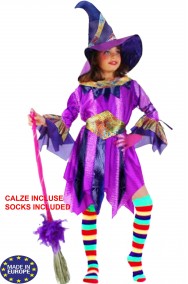 Vestito Halloween Bambina di qualita' superiore strega viola
