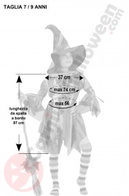 Costume Halloween Bambina non cinese 7 9 anni