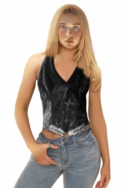 Misure gilet donna nero con schiena nuda taglia L