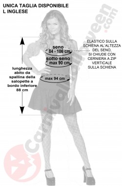 Misure costume di carnevale taglia L da artigiana regina del bricolage