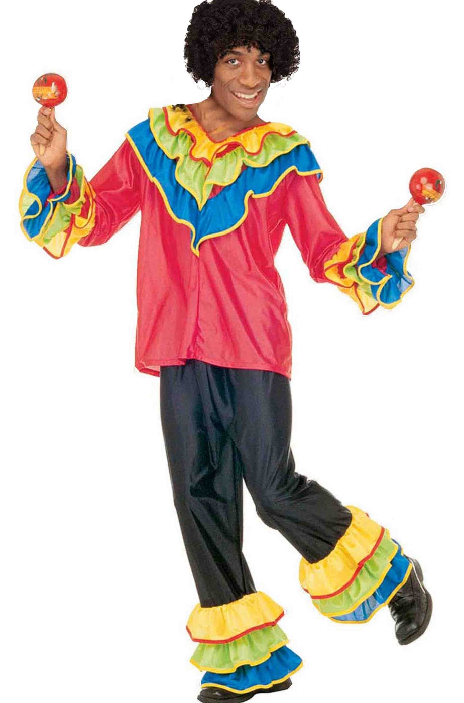 Costume di carnevale da uomo brasiliano ballerino di samba