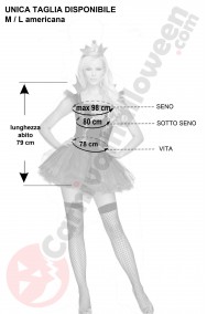 Misure costume di carnevale taglia M L da regina cattiva strega di biancaneve sexy