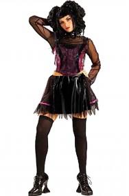 Costume Halloween donna XS punk rocker dark