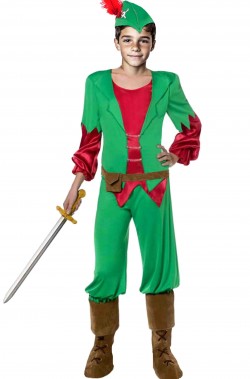 Costume carnevale da Peter Pan bambino grande o ragazzo