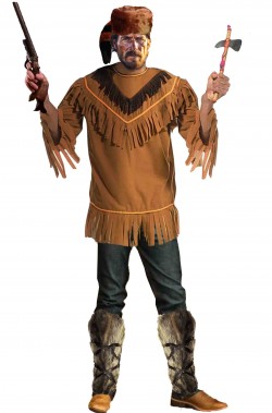 Costume western da pioniere americano trapper