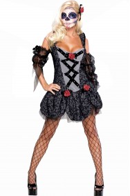 Costume Halloween Dia de Los Muertos