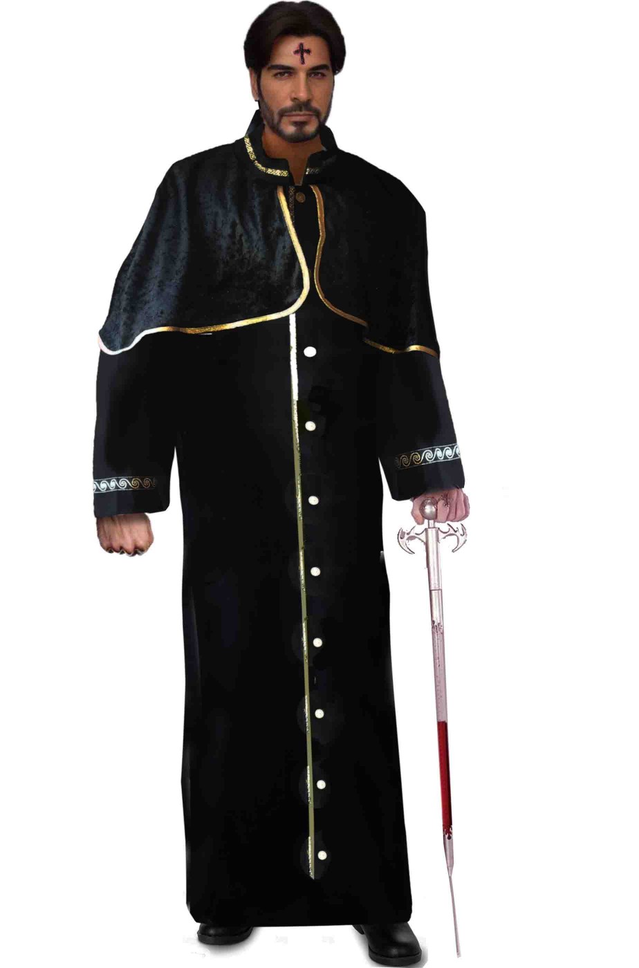 Costume Halloween da esorcista adulto Costume Halloween da esorcista adulto