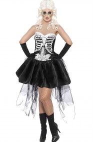Costume Halloween Donna sexy scheletro