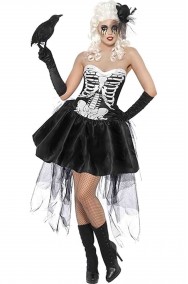Vestito di Halloween da Donna sexy scheletro