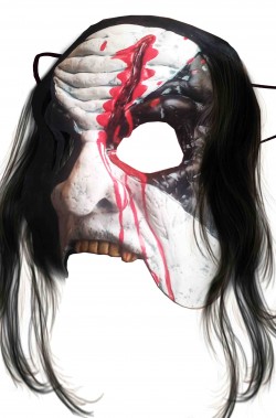 Maschera halloween spaventosa rocker killer