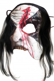 Maschera halloween spaventosa rocker killer
