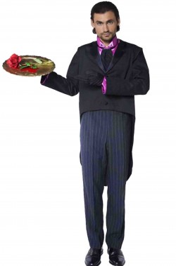 Costume uomo maggiordomo vittoriano inglese