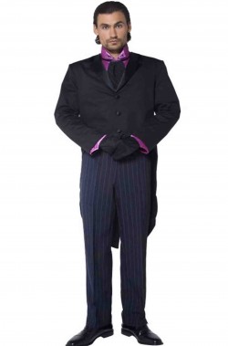 Costume uomo maggiordomo vittoriano inglese