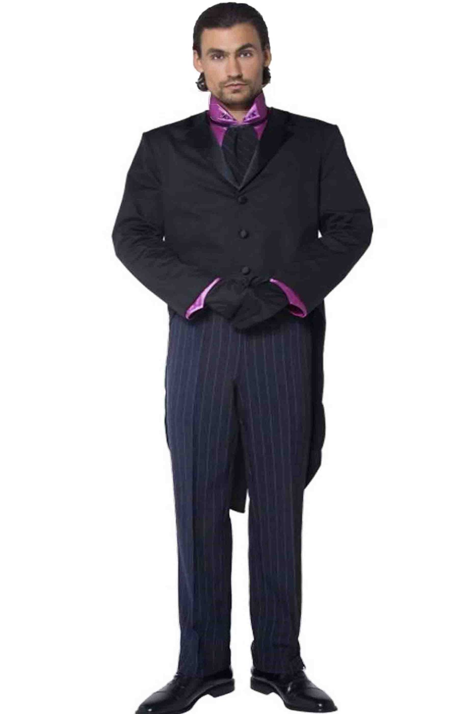 Costume uomo maggiordomo vittoriano inglese Costume uomo maggiordomo vittoriano inglese