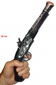 Pistola storica giocattolo lunga 35cm