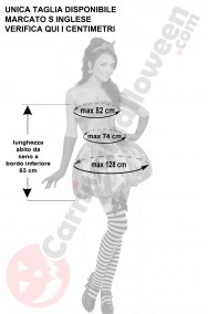 Misure costume di Halloween donna taglia S zucca sexy