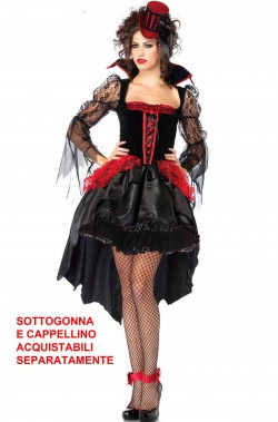 Vestito di Halloween donna vampira preziosa burlesque