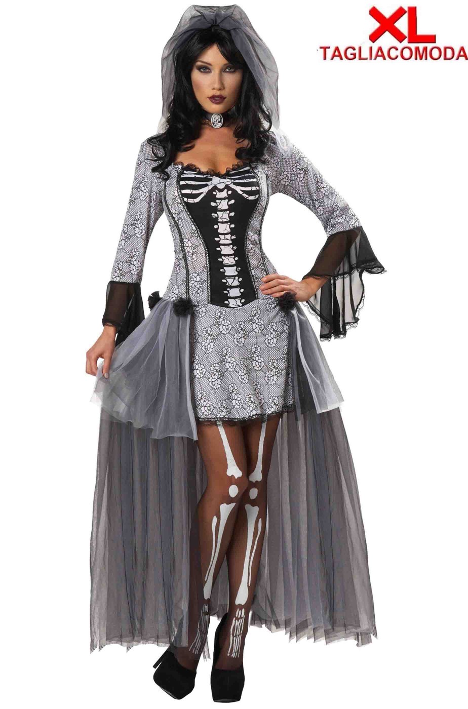 Costume Halloween donna taglia grande sposa cadavere Costume Halloween donna taglia grande sposa cadavere