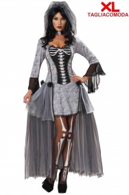 Costume Halloween donna  taglia grande sposa cadavere