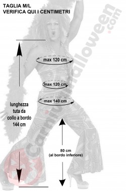 Misure vestito da drag queen uomo anni 70