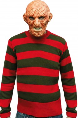 Maglia cosplay Freddy Krueger a strisce rosse e verdi