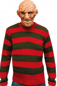 Maglia cosplay Freddy Krueger a strisce rosse e verdi