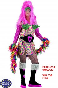 Costume da drag queen con parrucca omaggio