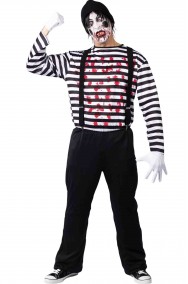 Costume Halloween adulto da mimo assassino