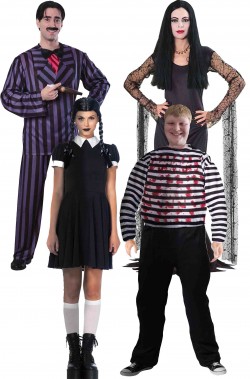 Gruppo costumi Halloween La Famiglia Addams