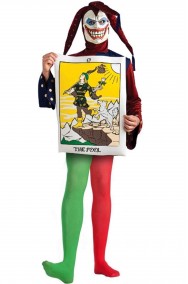 Costume di carnevale carta da gioco matta Joker