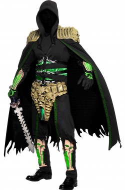 Costume Halloween uomo Guerriero delle Tenebre nazgul
