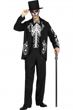 Costume Halloween del Baron Samedi el dia de Los Muertos