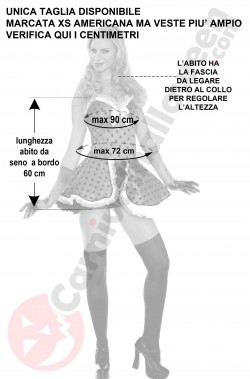 Misure costume coccinella sexy XS S