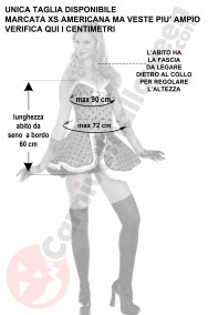 Misure costume coccinella sexy XS S