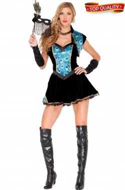 Costume carnevale da Pavone sexy o 700