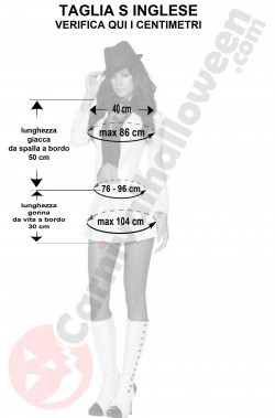 Misure tailleur bianco donna corto pancia scoperta taglia S