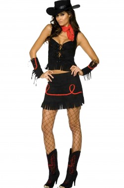Vestito da donna festa country cowgirl