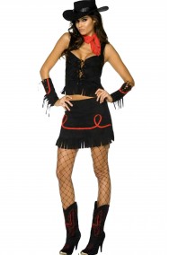 Vestito da donna festa country cowgirl