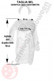 Misure costume da bebe' neonato taglia adulto