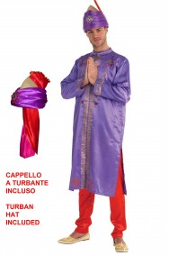 Vestito indu' Bollywood con cappello a turbante