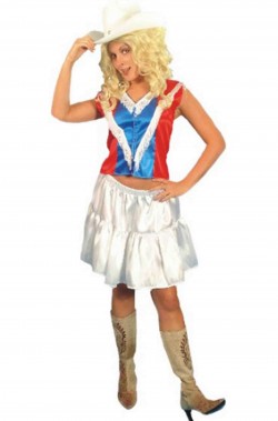 Costume di carnevale donna Cowgirl rodeo majorette