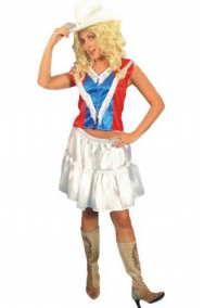 Costume di carnevale donna Cowgirl rodeo majorette
