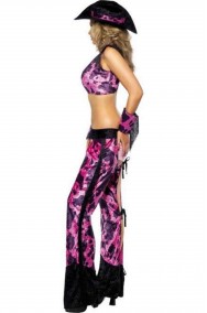 Costume donna Cowgirl vista laterale