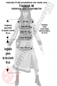 Misure costume cowgirl con gonna taglia M