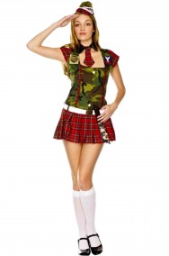 Costume soldatessa militare sexy scozzese altra foto